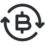 Bitcoin Refresh SVG Icon